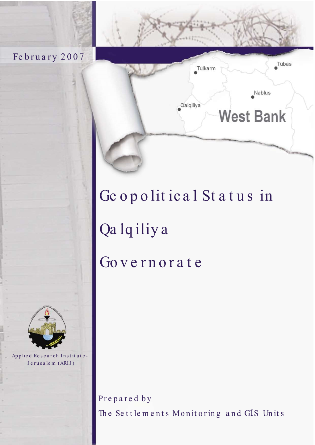 Geopolitical Status in Qalqiliya Governorate