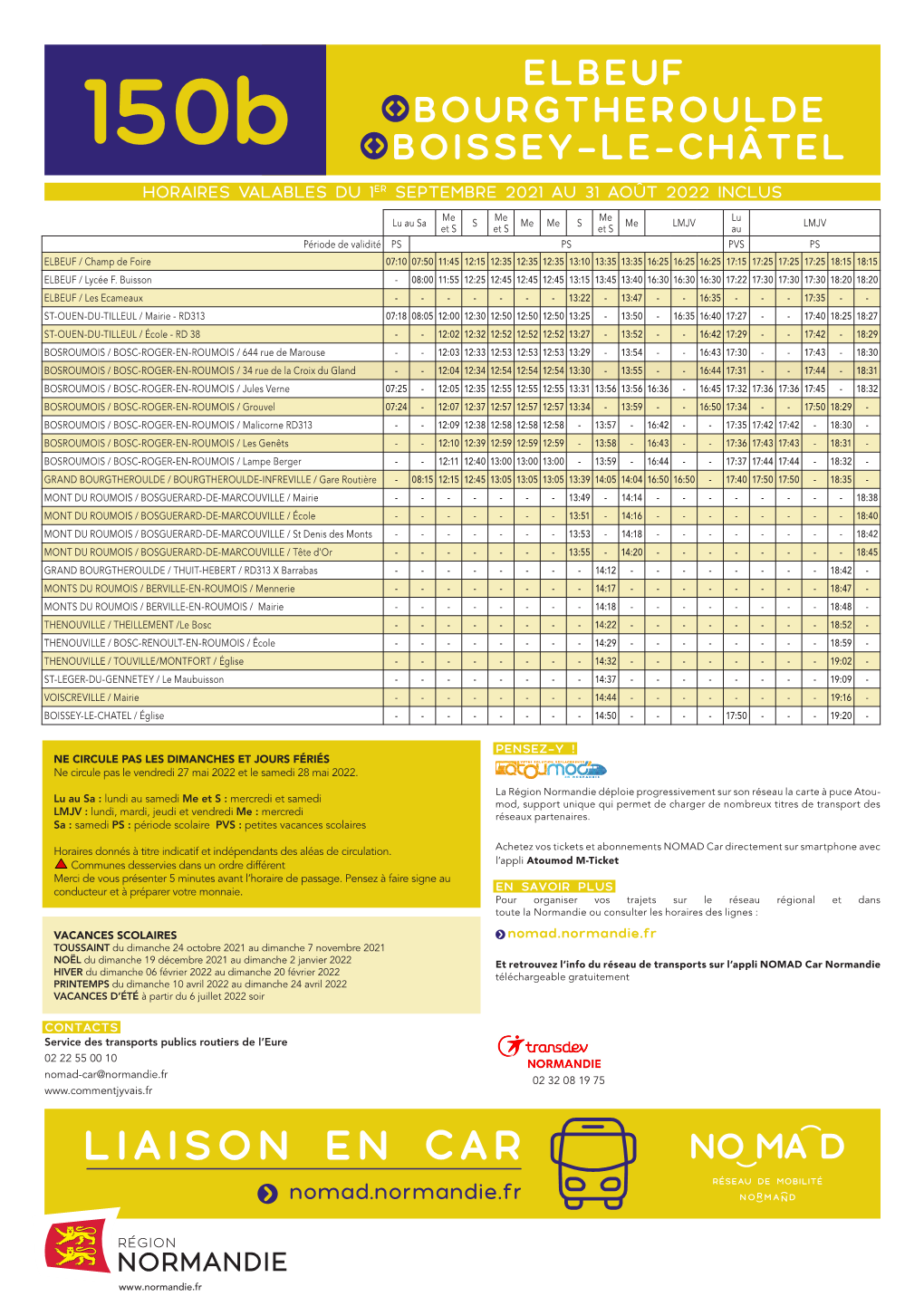 27-Ligne 150B 2021 2022 Elbeuf