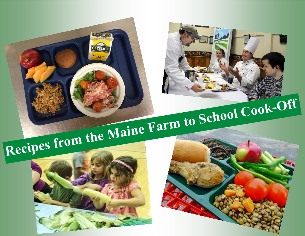 Recipes from the Maine Farm to School Cook-Off