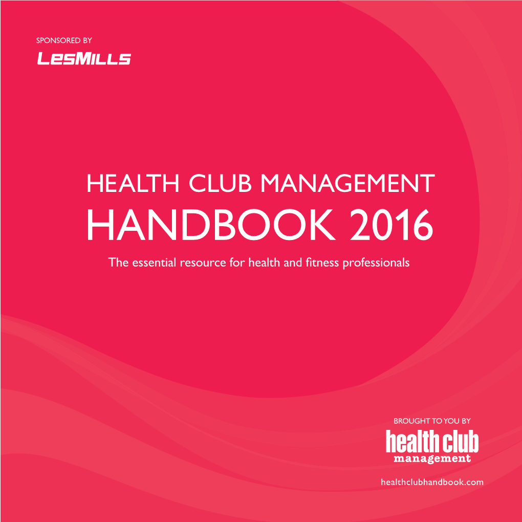 Health Club Management Handbook 2016