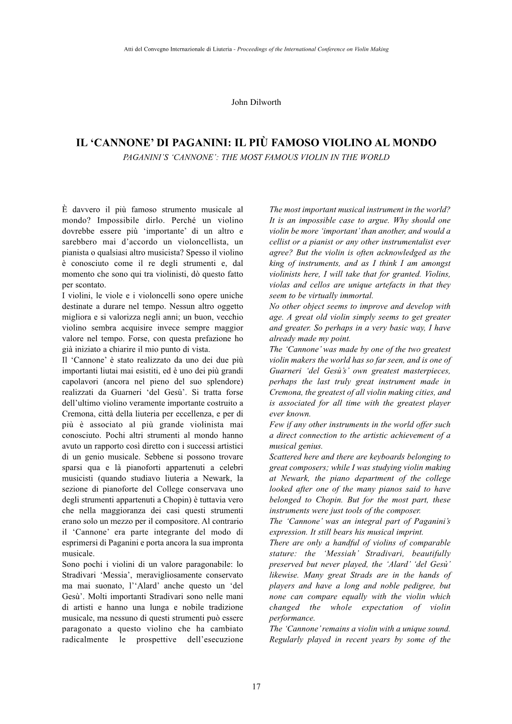 Il 'Cannone' Di Paganini: Il Più Famoso Violino Al Mondo