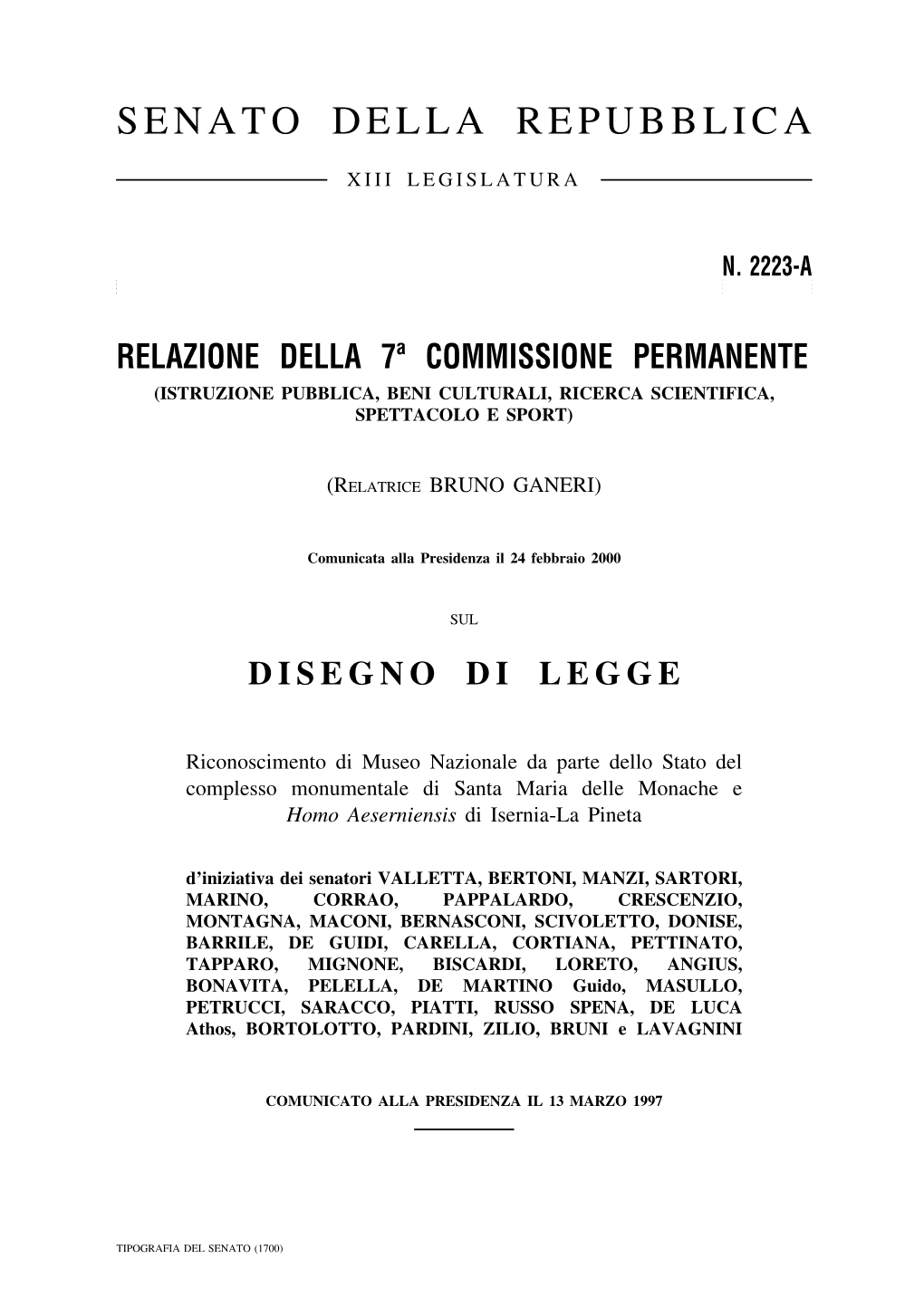 Senato Della Repubblica