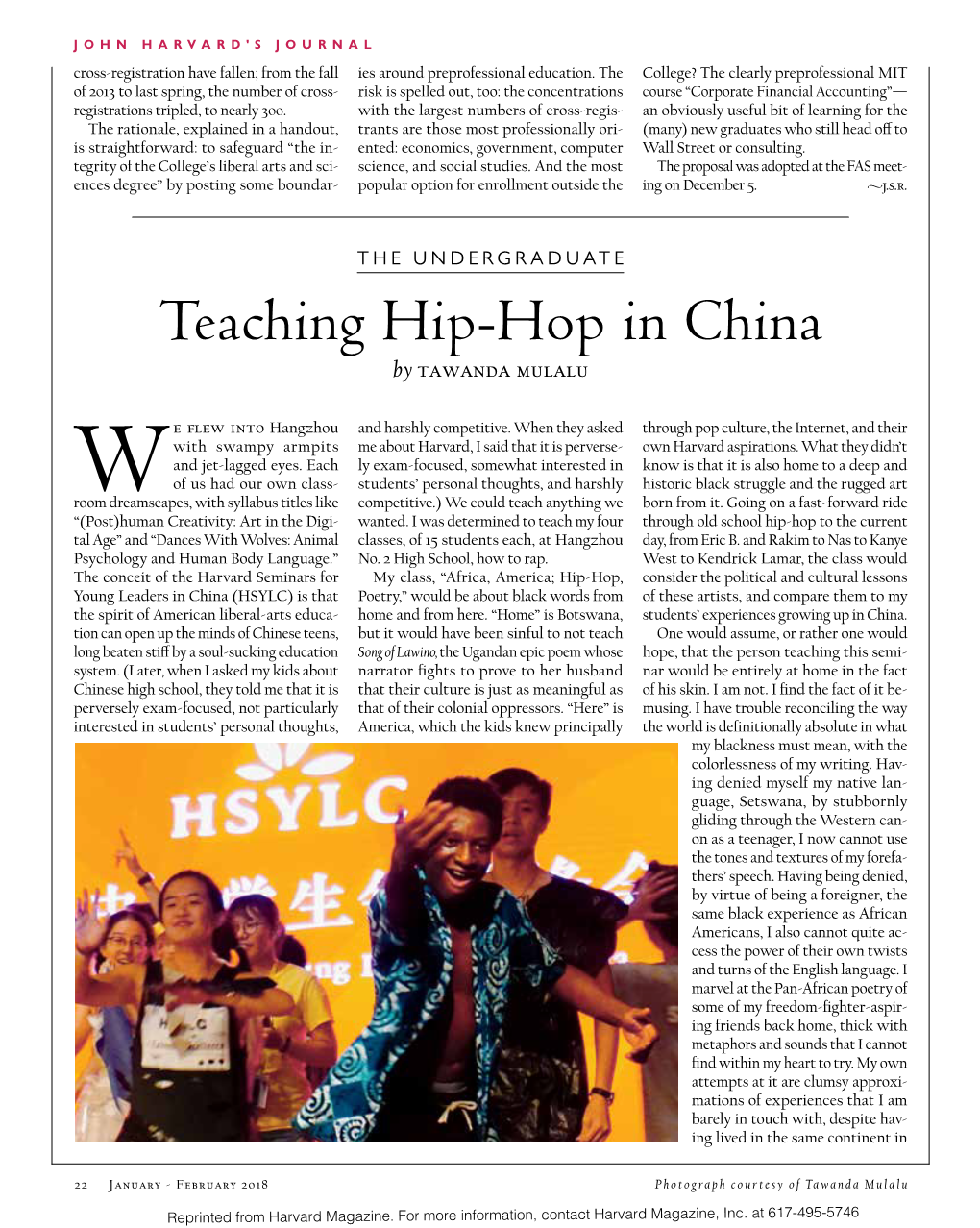 Teaching Hip-Hop in China by Tawanda Mulalu