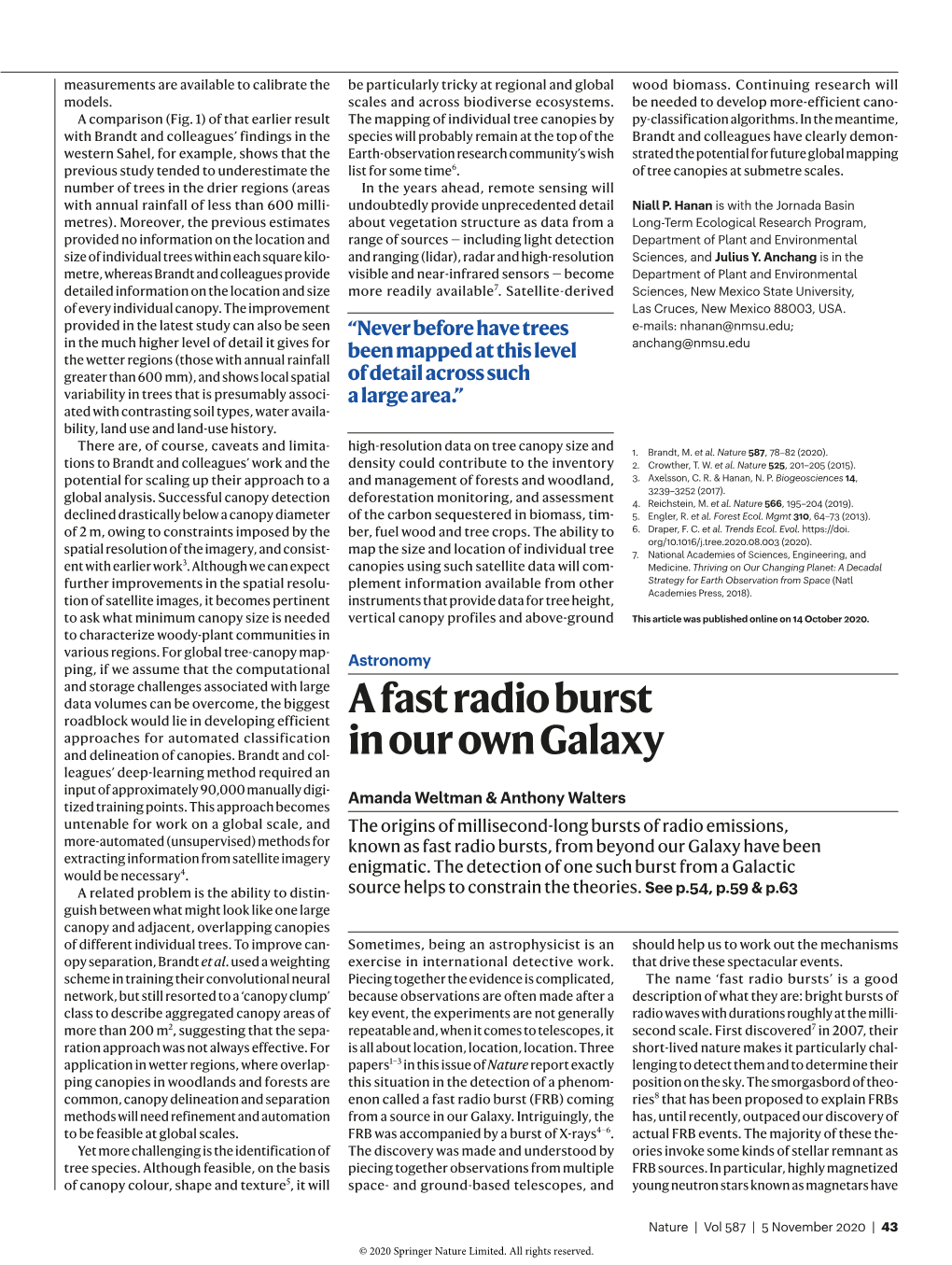 A Fast Radio Burst in Our Own Galaxy