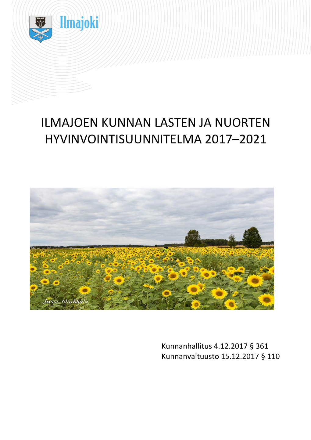 Lasten Ja Nuorten Hyvinvointisuunnitelma 2017-2021