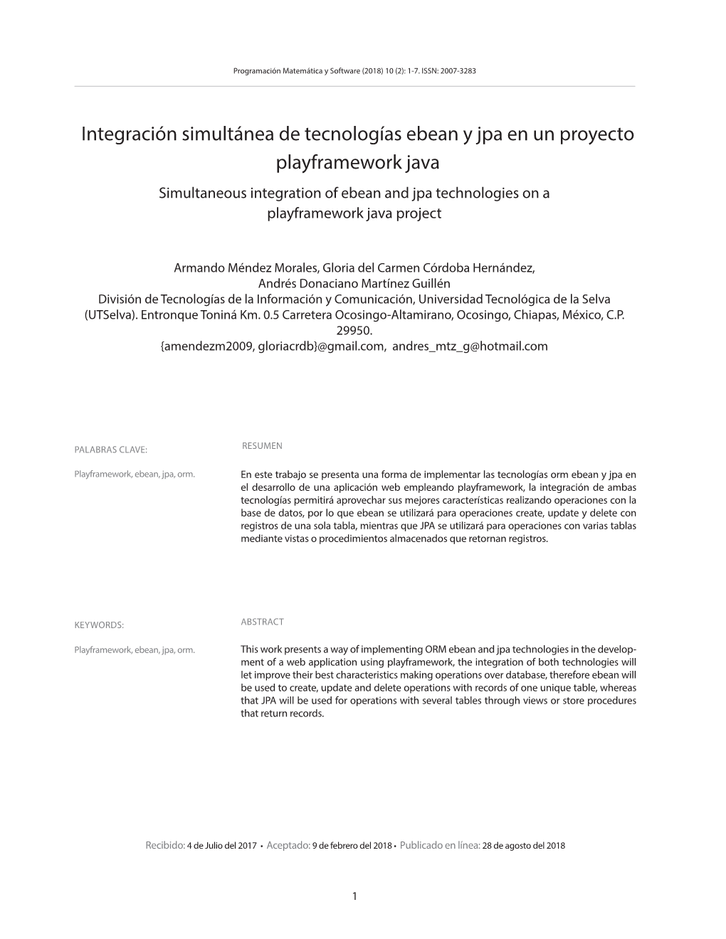 Integración Simultánea De Tecnologías Ebean Y Jpa En Un Proyecto