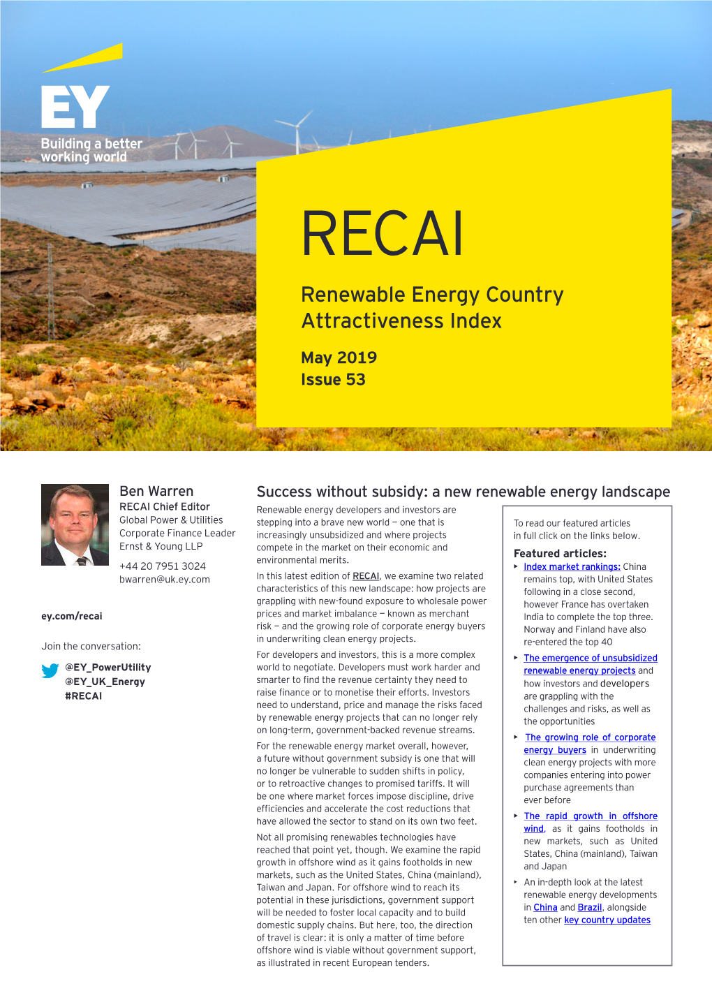 Renewable Energy Country Attractiveness Index