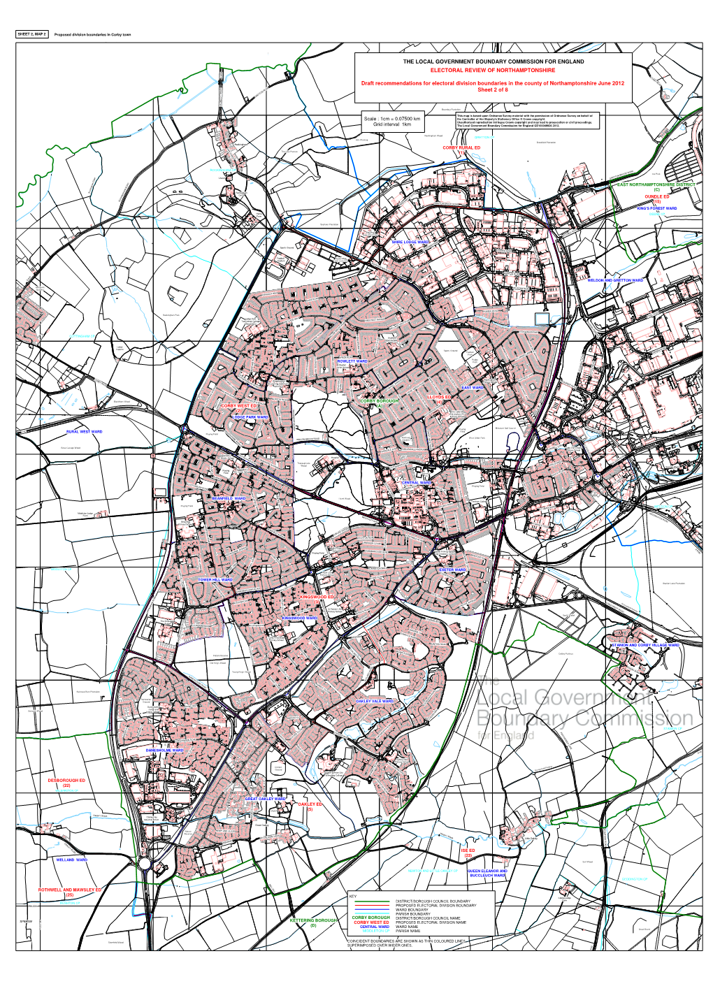 THE LOCAL GOVERNMENT BOUNDARY COMMISSION for ENGLAND ELECTORAL REVIEW of NORTHAMPTONSHIRE Draft Recommendations for Electoral Di