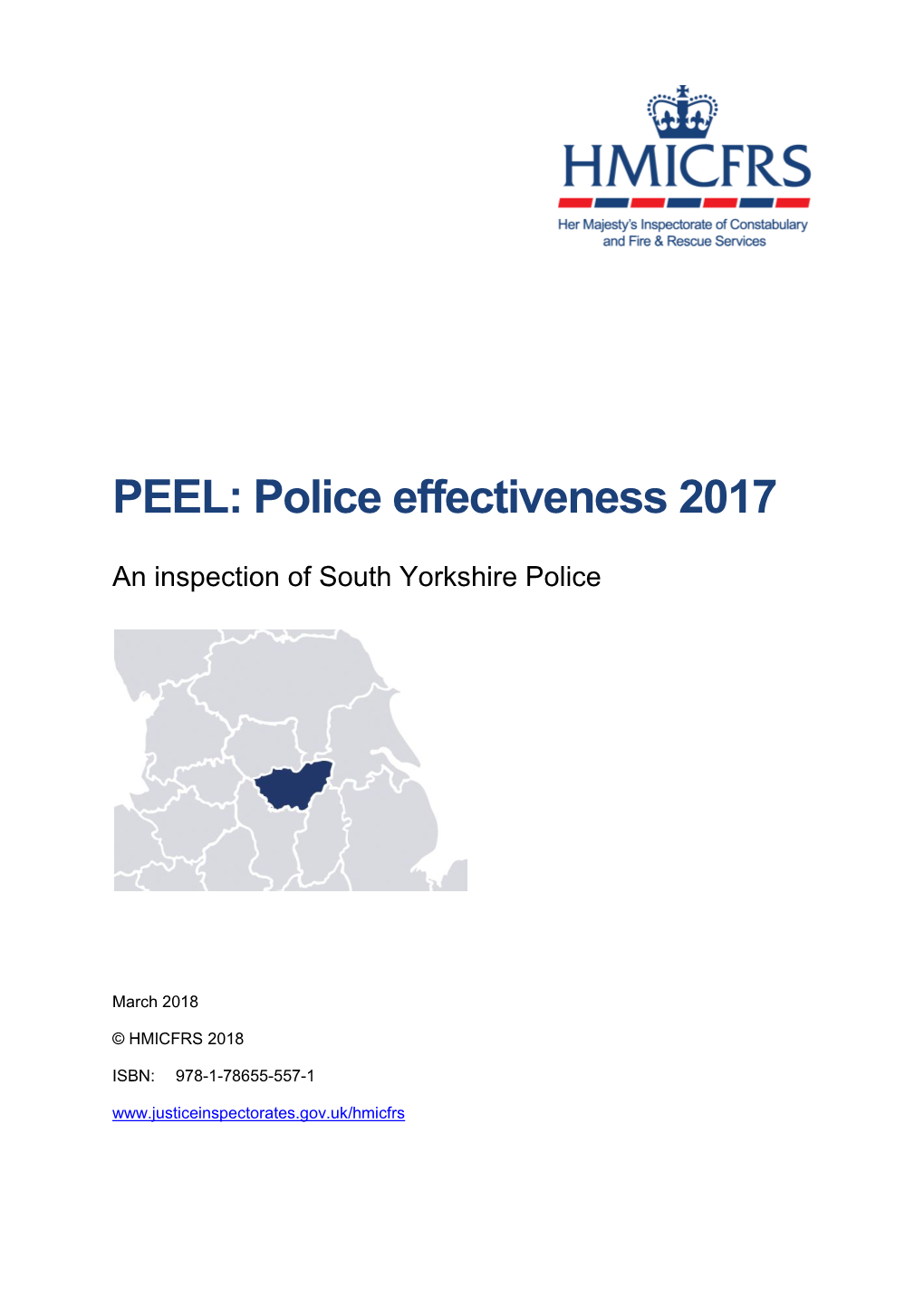 PEEL: Police Effectiveness 2017 – South Yorkshire Police