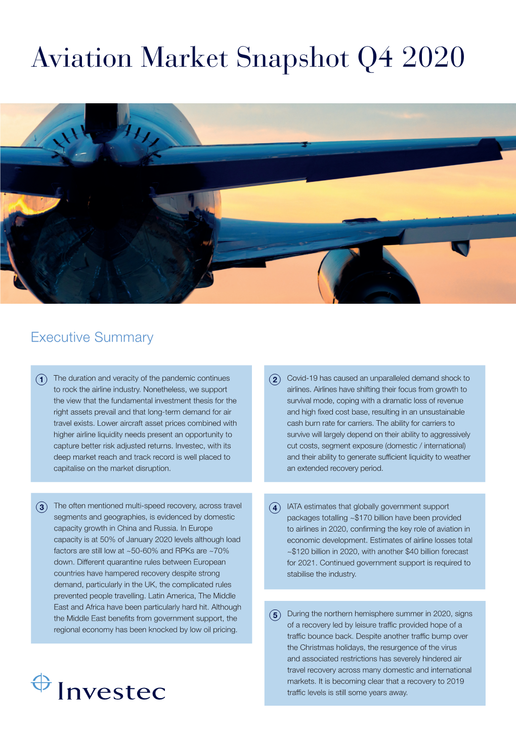 Investec Aviation Finance Report Q4 2021