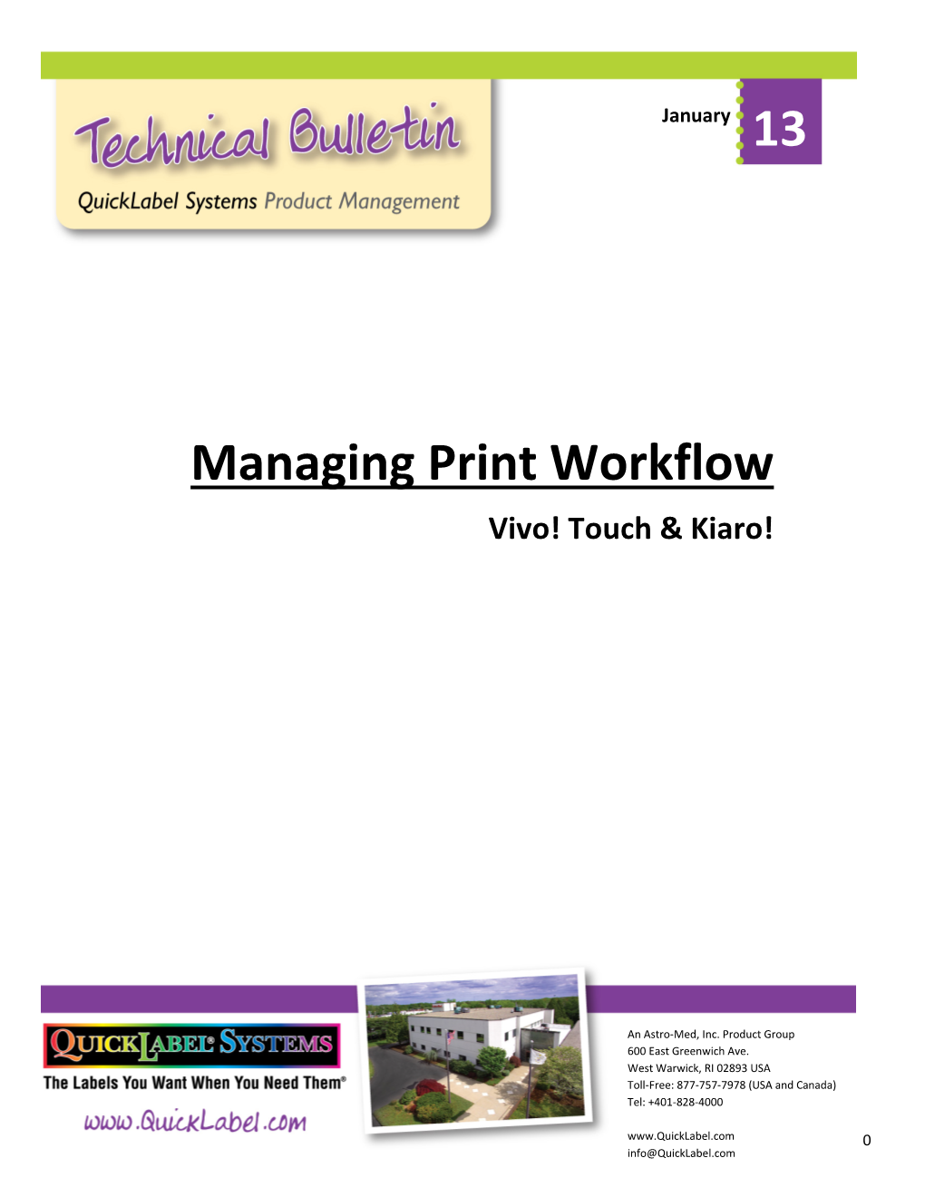 Managing Print Workflow