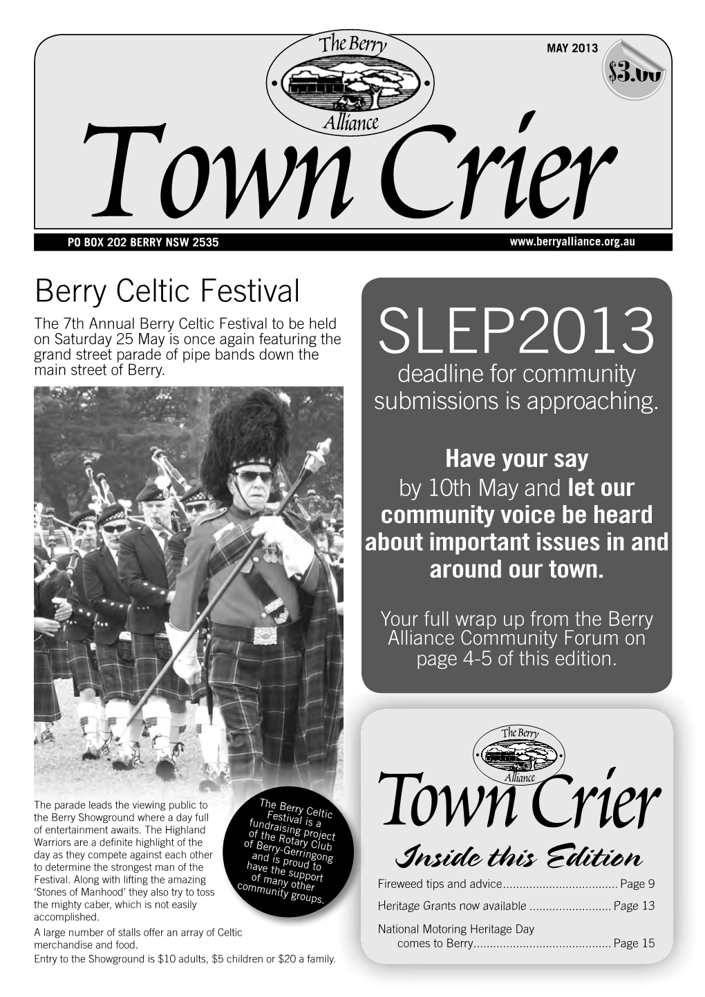 May Town Crier 2013.Indd