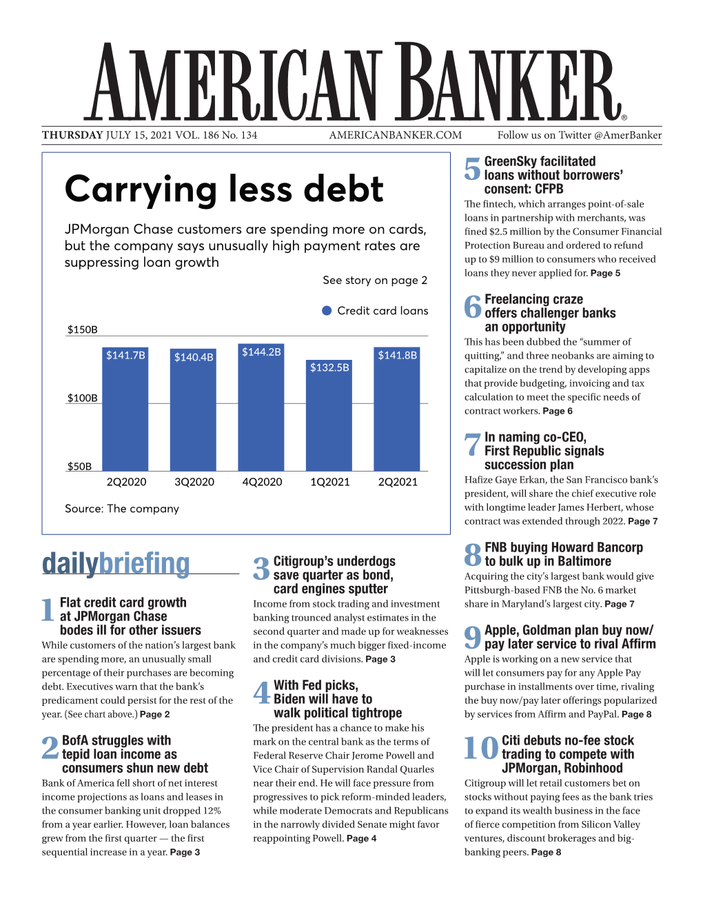 Carrying Less Debt