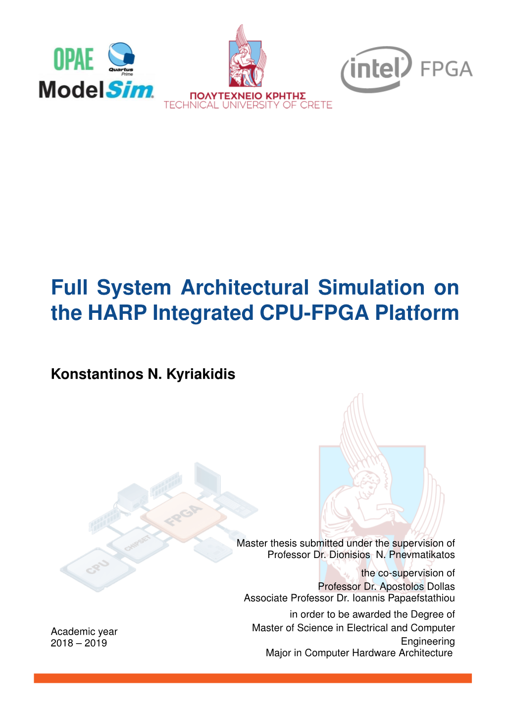 Full System Architectural Simulation on the HARP Integrated CPU-FPGA Platform