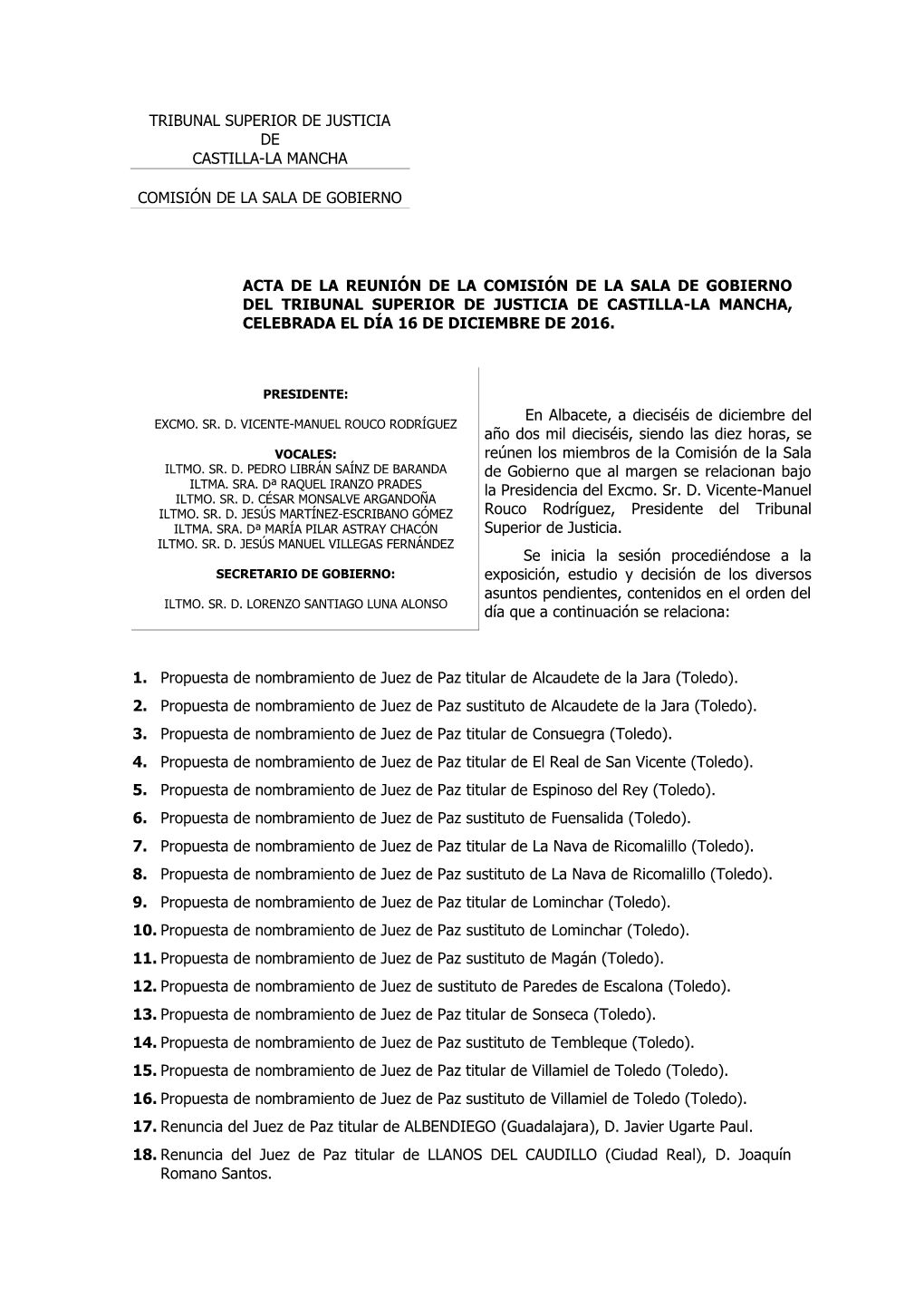 Tribunal Superior De Justicia De Castilla-La Mancha