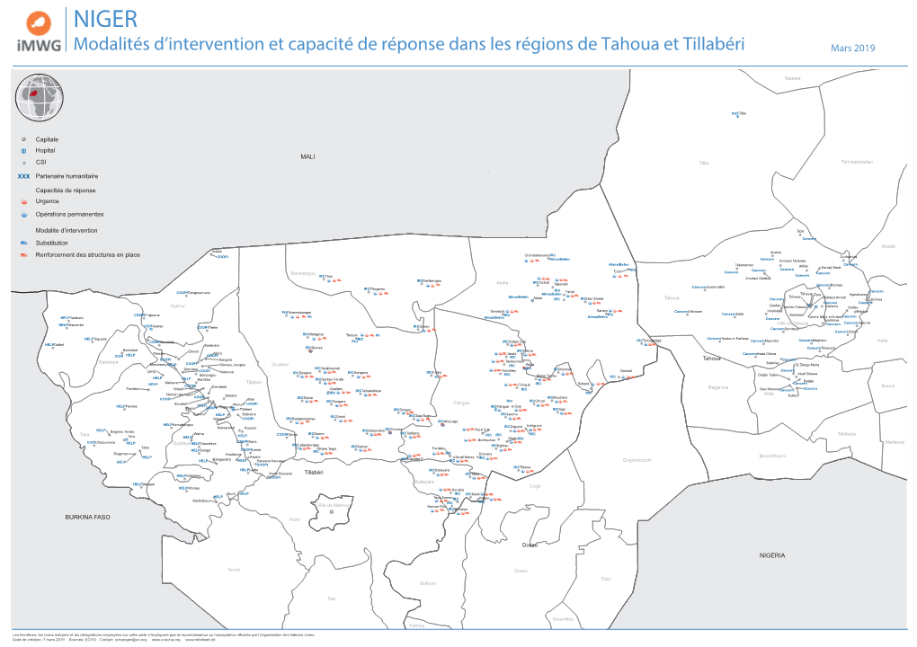 Modalites Intervention Et Capacite De Reponse Tahoua Tillaberi Mars