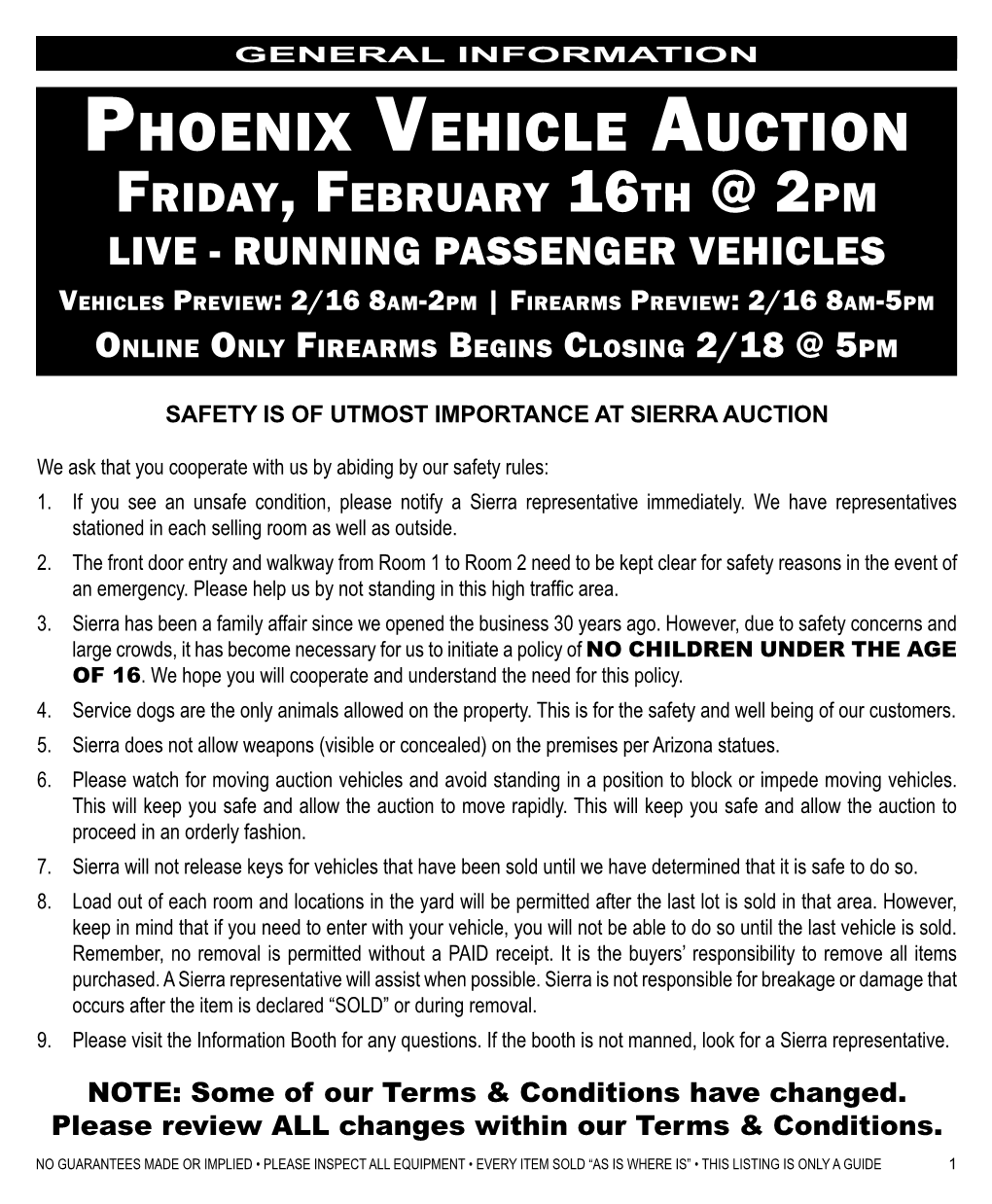 Phoenix Vehicle Auction