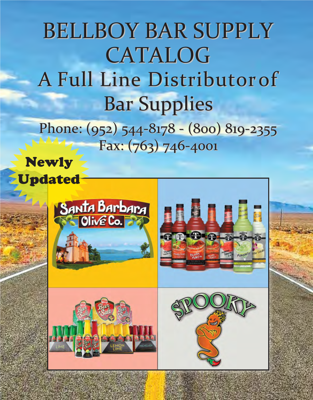 Current Bellboy Bar Supply Catalog
