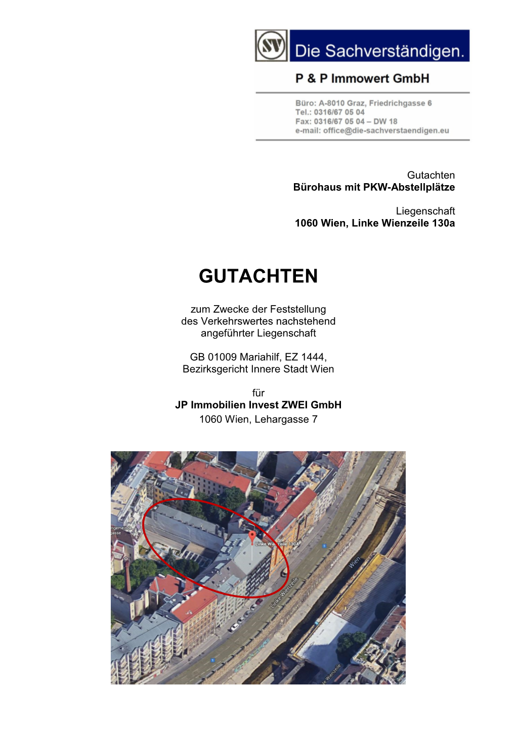 Gutachten Bürohaus Mit PKW-Abstellplätze