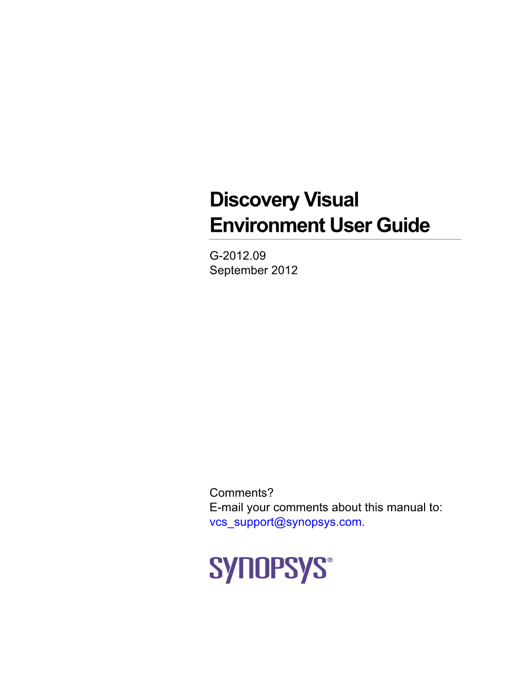 Discovery Visual Environment User Guide