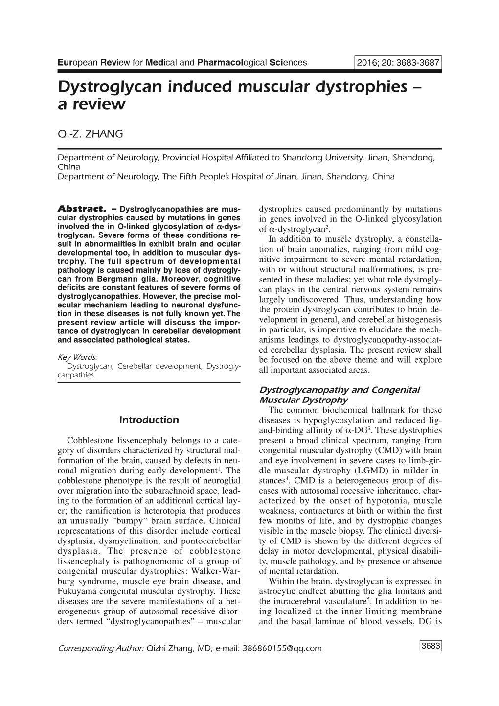 3683-3687-Dystroglycan Induced Muscular Dystrophies – a Review