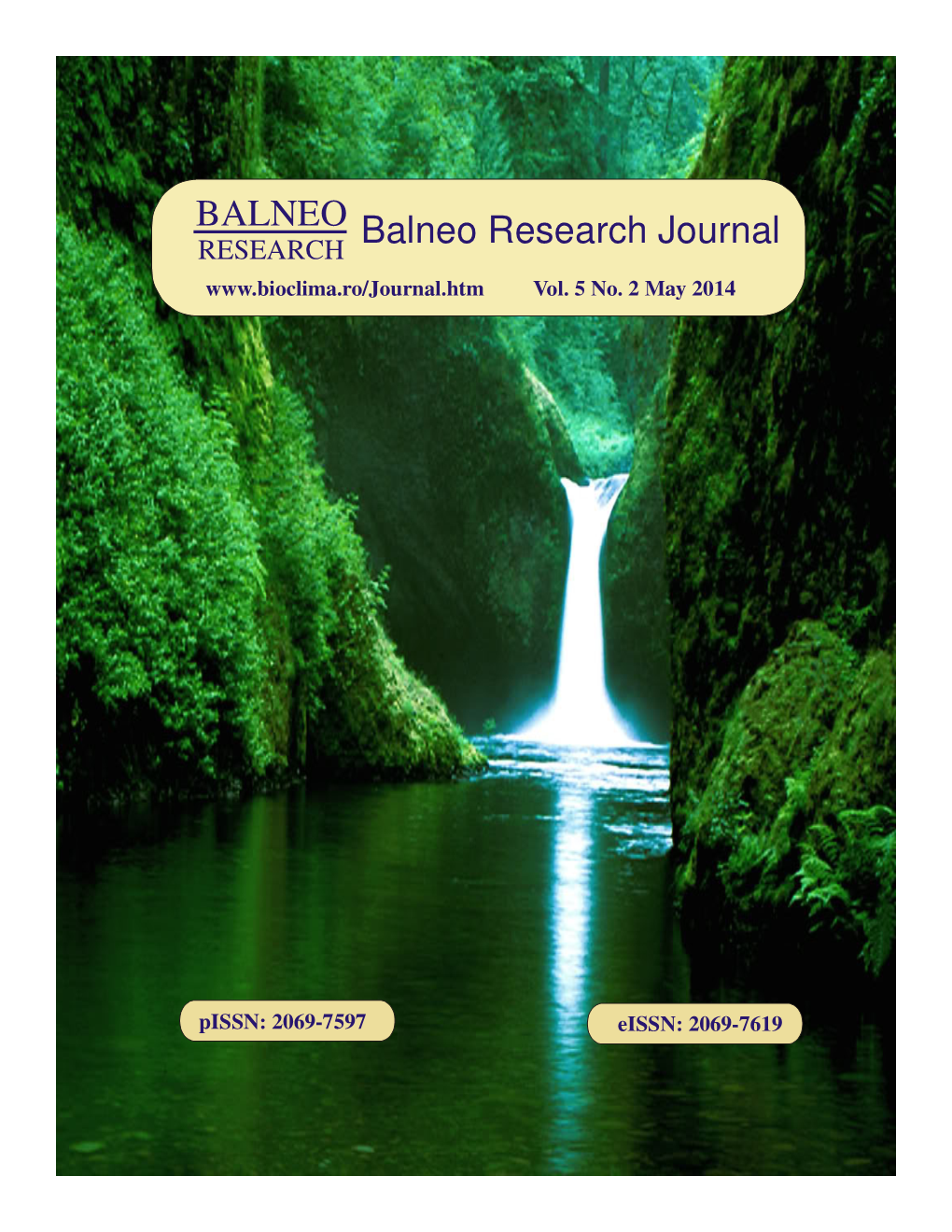 BALNEO Balneo Research Journal RESEARCH Vol