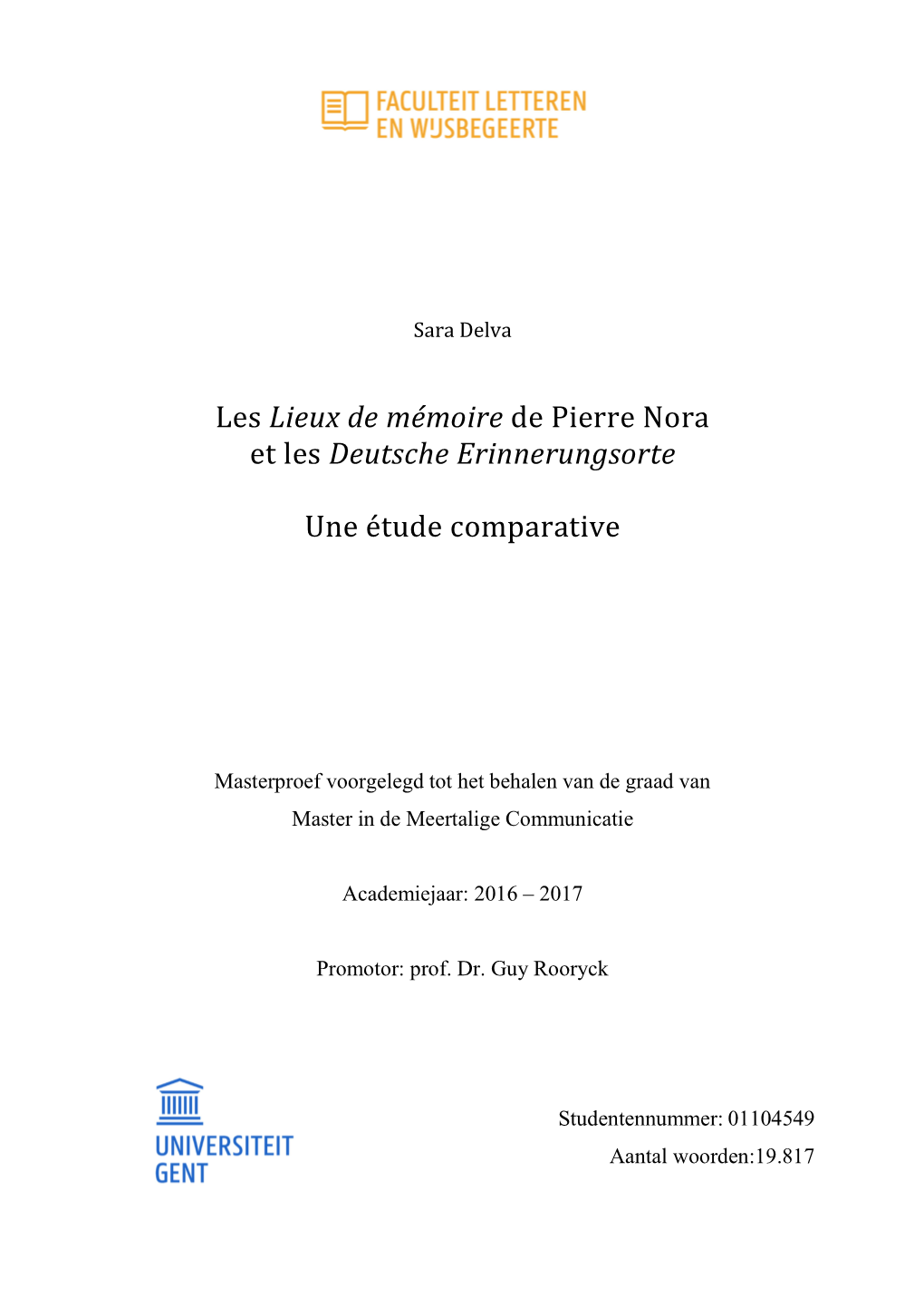 Les Lieux De Mémoire De Pierre Nora Et Les Deutsche Erinnerungsorte