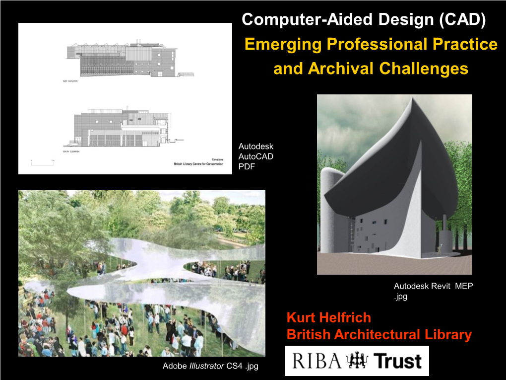 CAD) Emerging Professional Practice and Archival Challenges