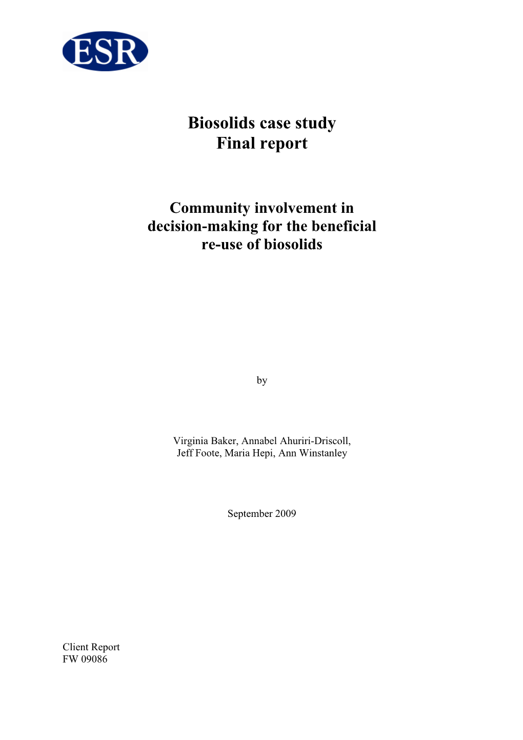12630572 2009 09 15 Biosolids Final Report FINAL.Pdf (1.278Mb)