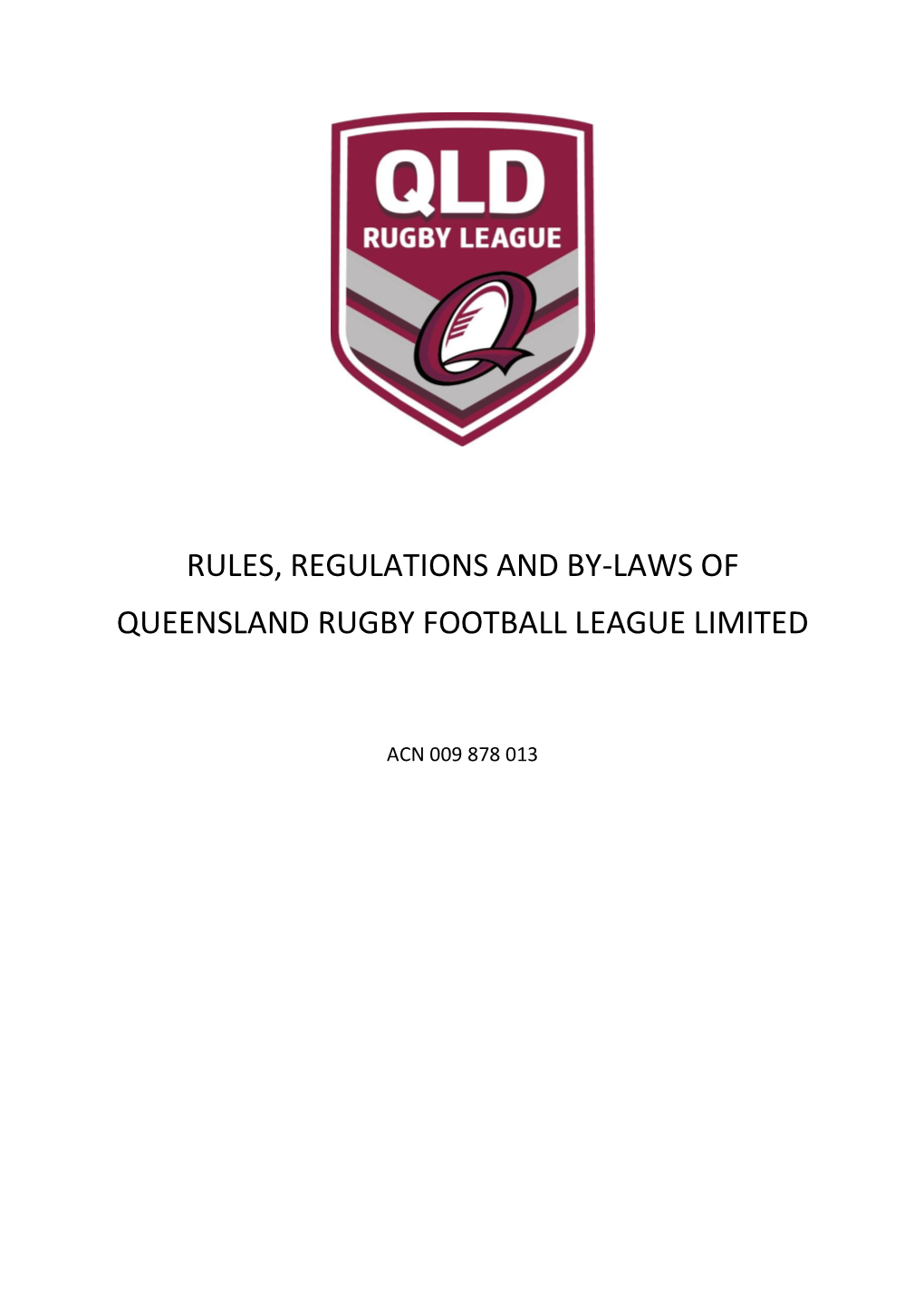 Queensland Rugby League Rules