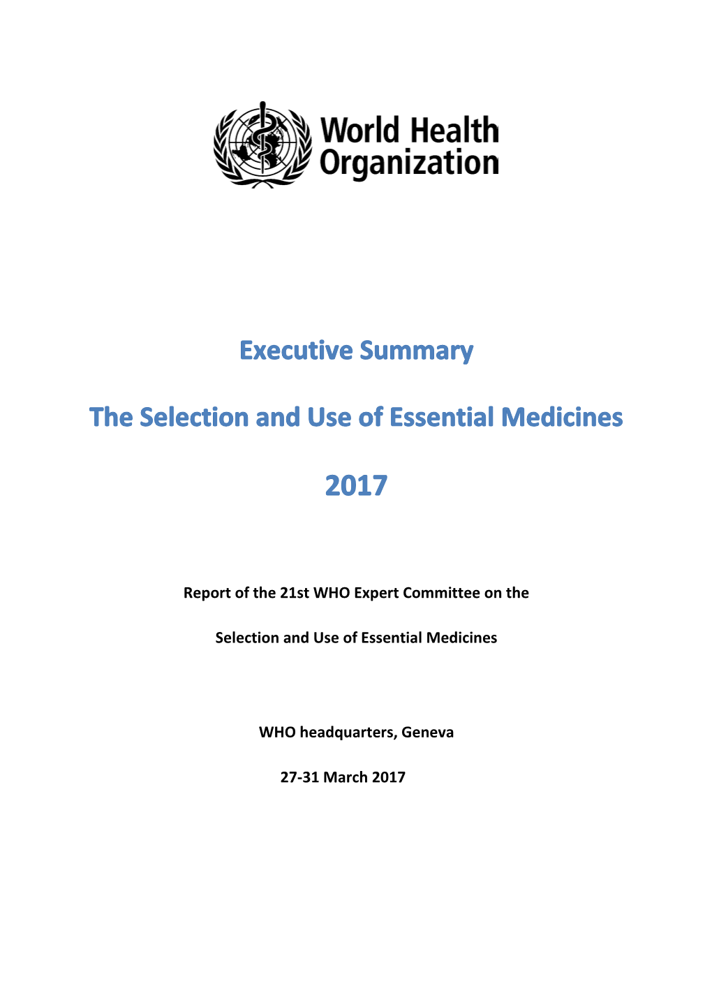 Essential Medicines List Covers Anti-Infective Medicines