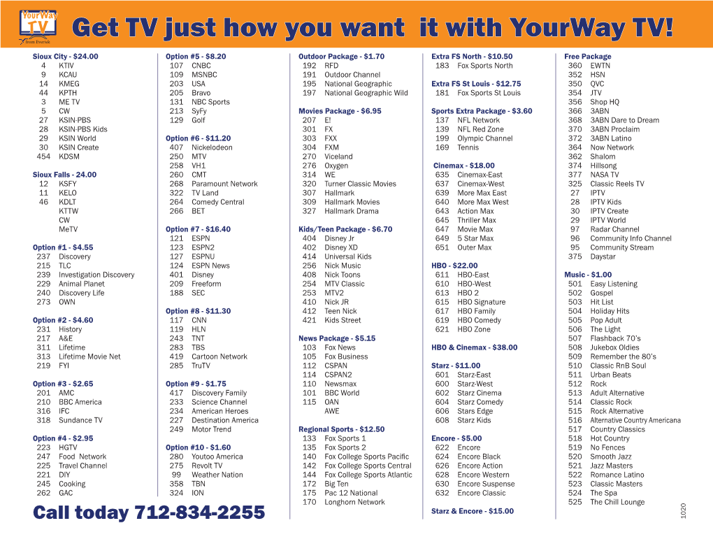 Get TV Just How You Want It with Yourway