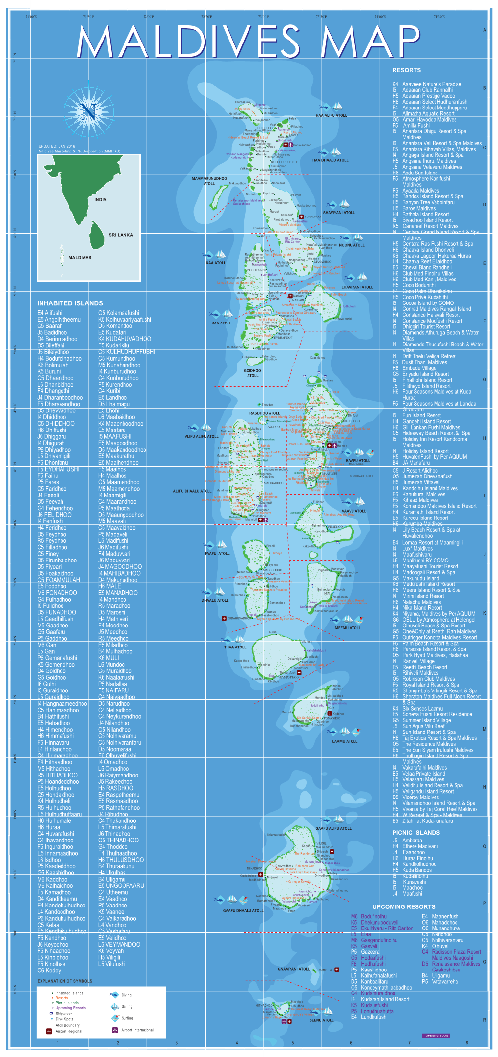 Maldives Map2016