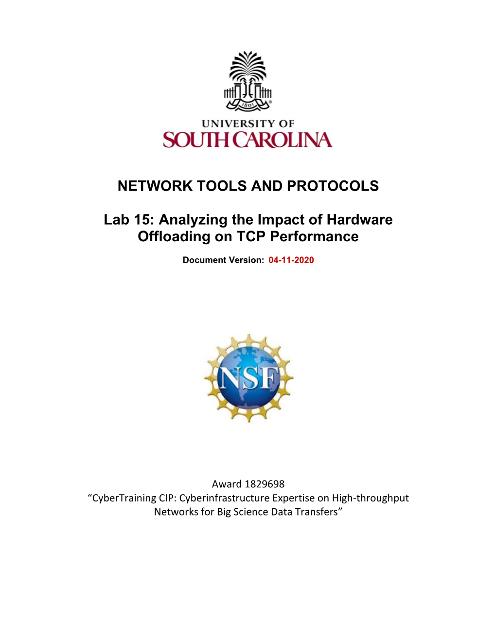 Lab 15: Analyzing the Impact of Hardware Offloading on TCP Performance