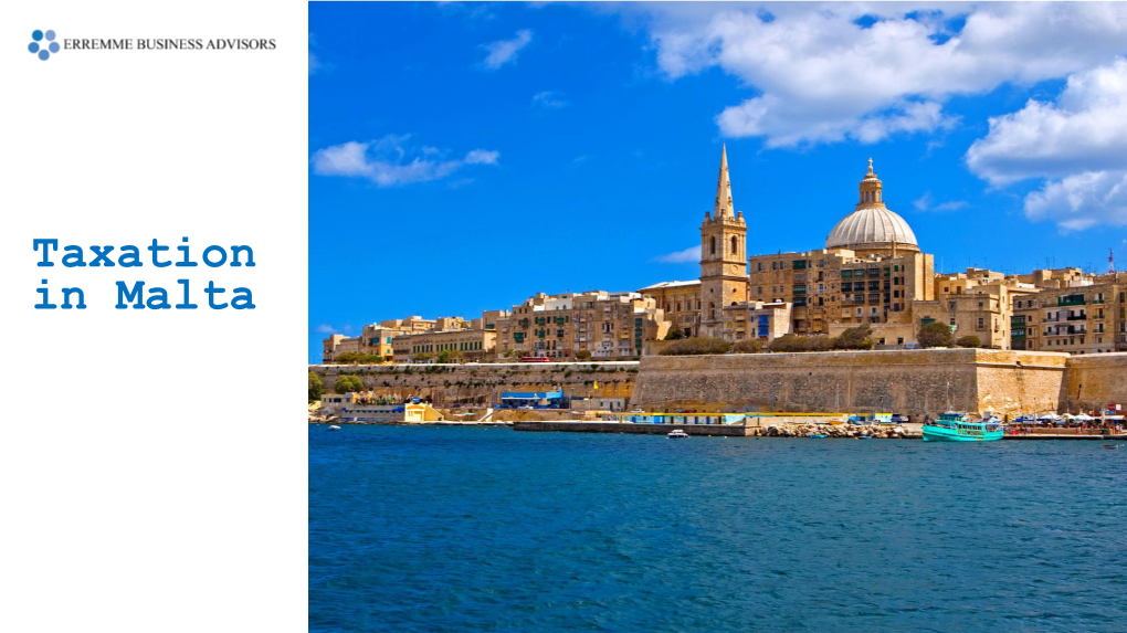 Taxation in Malta Agenda