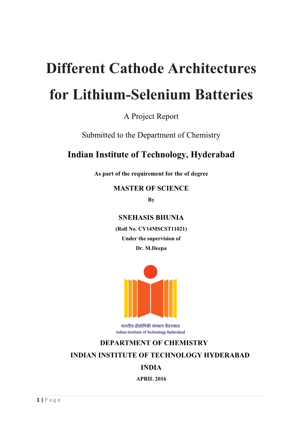 Different Cathode Architectures for Lithium-Selenium Batteries