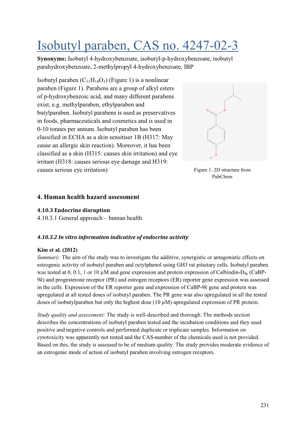 Isobutyl Paraben, CAS No. 4247-02-3