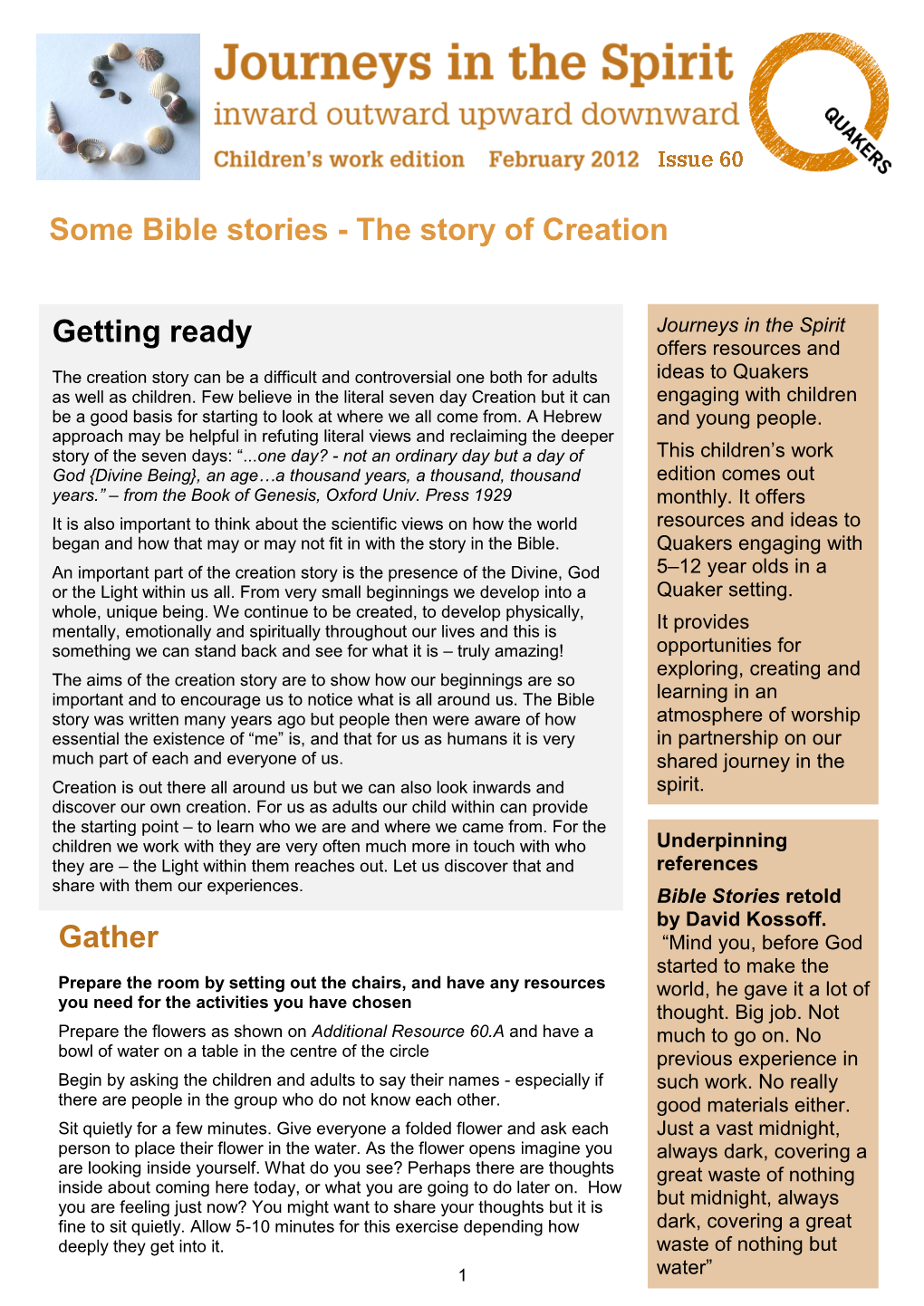 Some Bible Stories - the Story of Creation