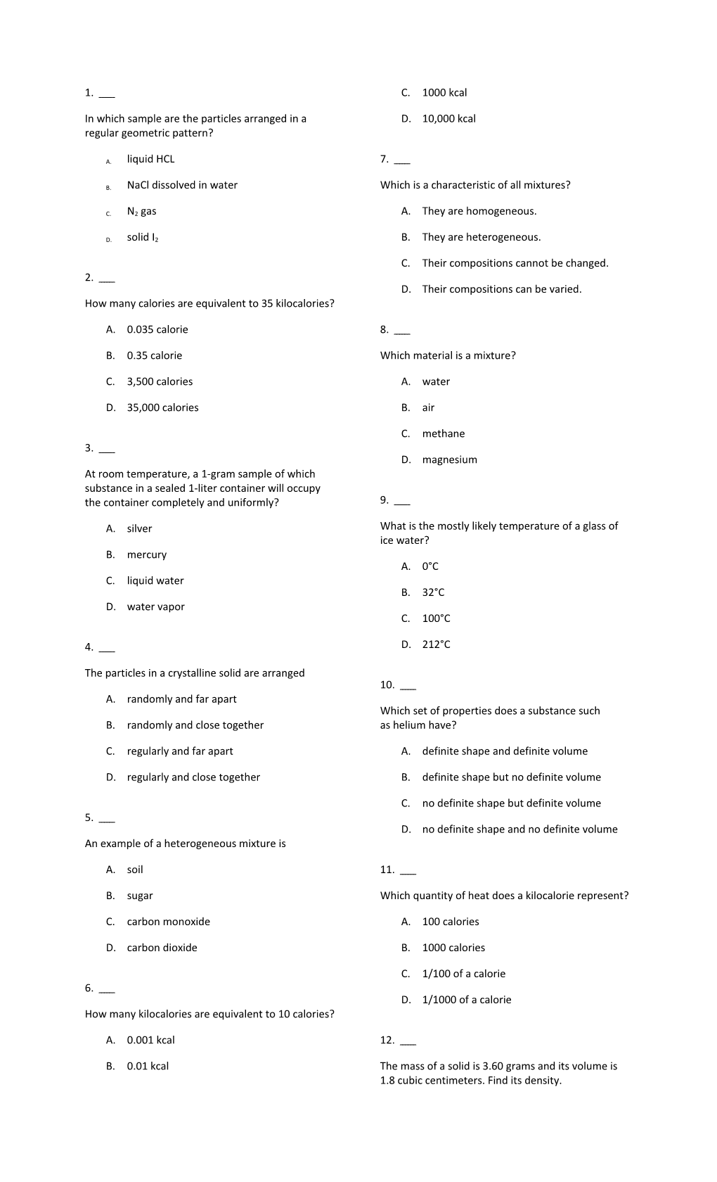 In Which Sample Are the Particles Arranged in a Regular Geometric Pattern?