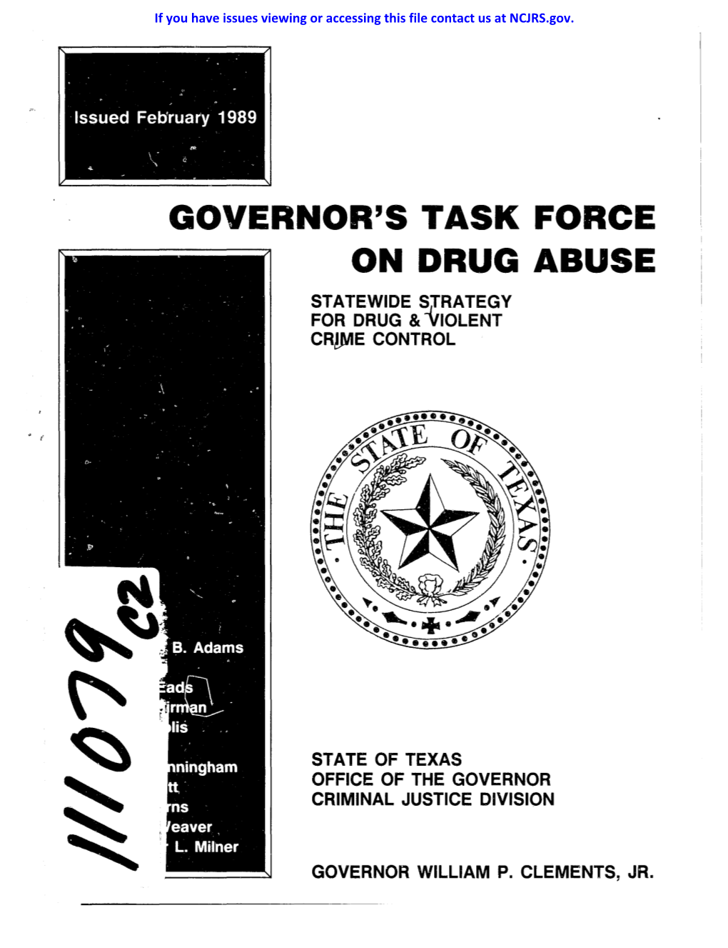 Governor's Task Force on Drug Abuse