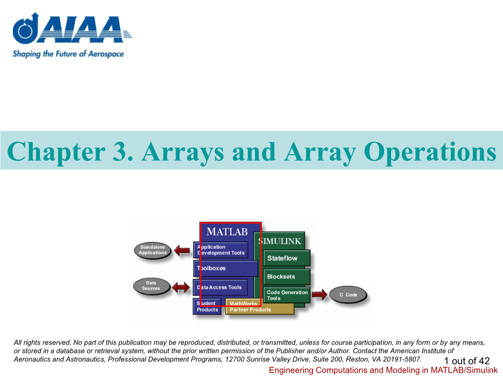 Chapter 3. Arrays and Array Operations