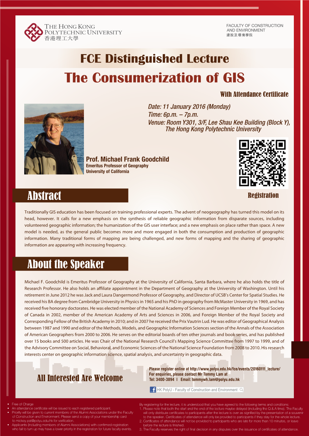 The Consumerization of GIS with Attendance Certificate Date: 11 January 2016 (Monday) Time: 6P.M