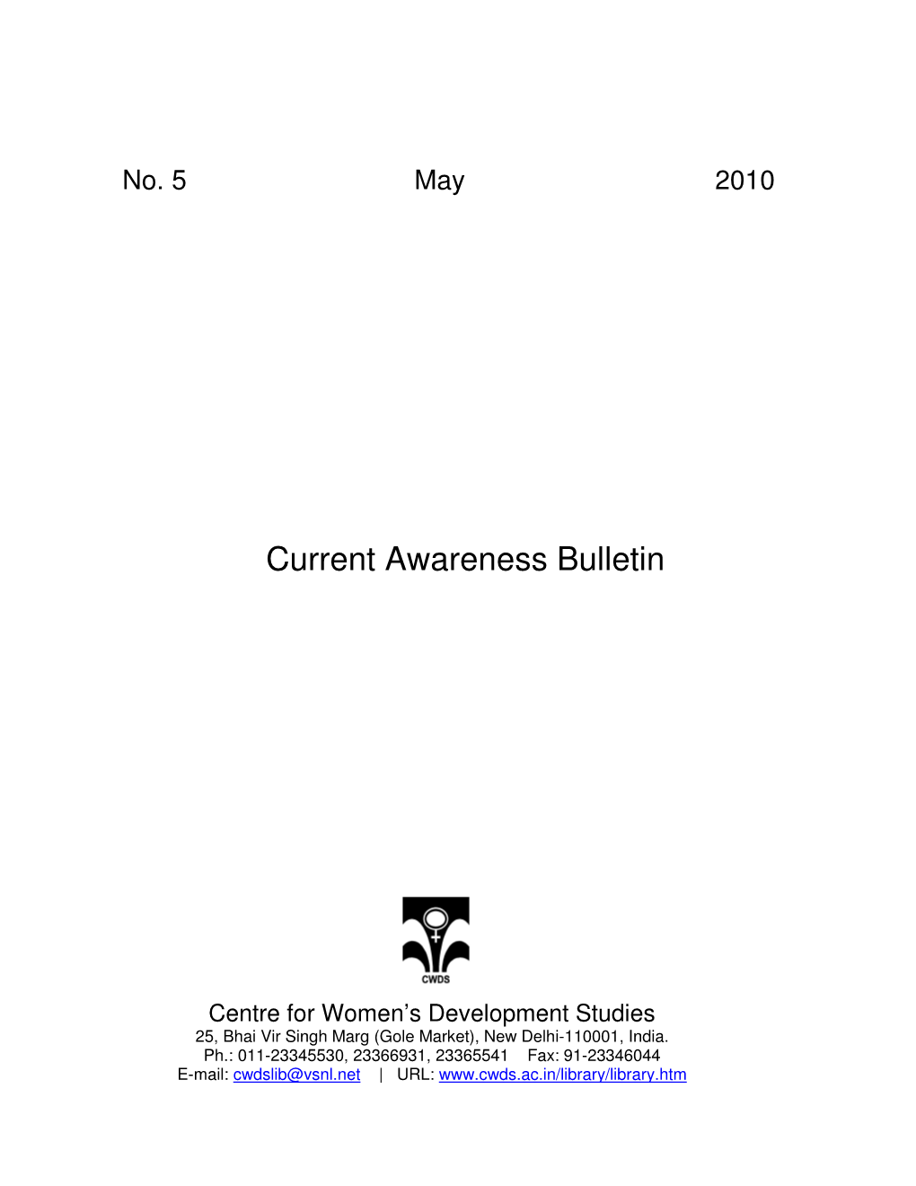 Current Awareness Bulletin