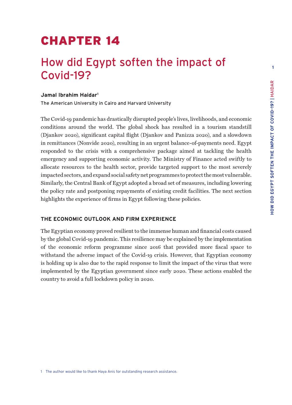 How Did Egypt Soften the Impact of Covid-19?