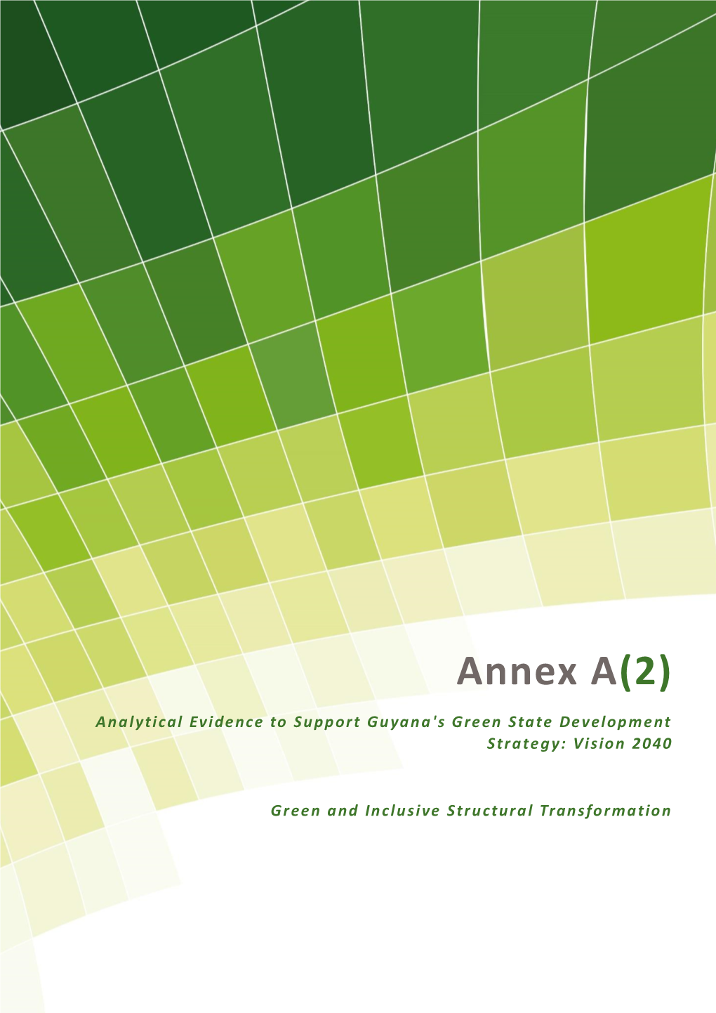 Green and Inclusive Structural Transformation
