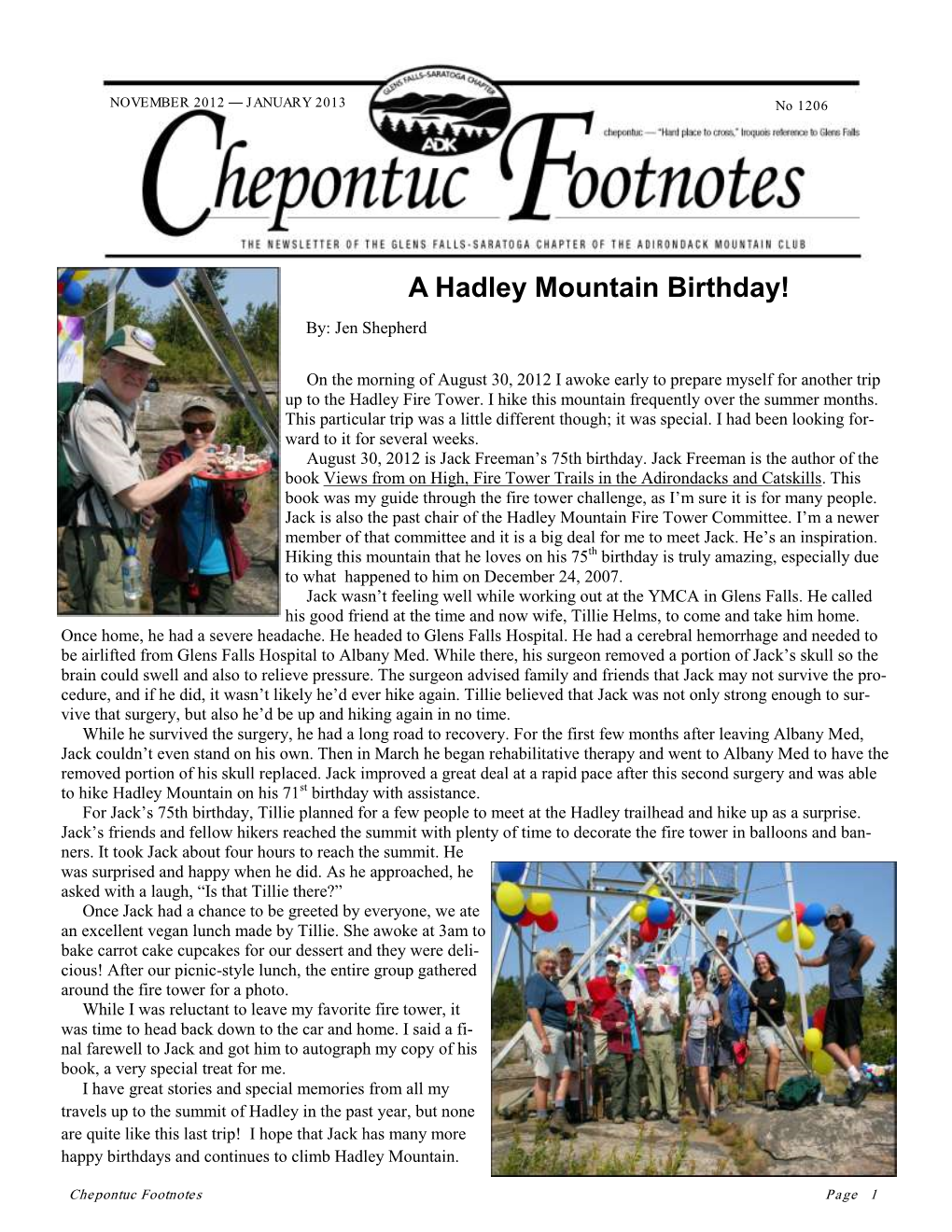 A Hadley Mountain Birthday!