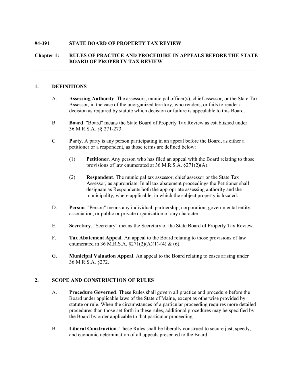 94-391 State Board of Property Tax Review