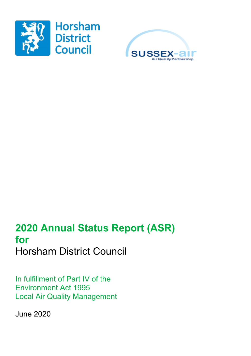 Local Air Quality Management Annual Status Report 2020