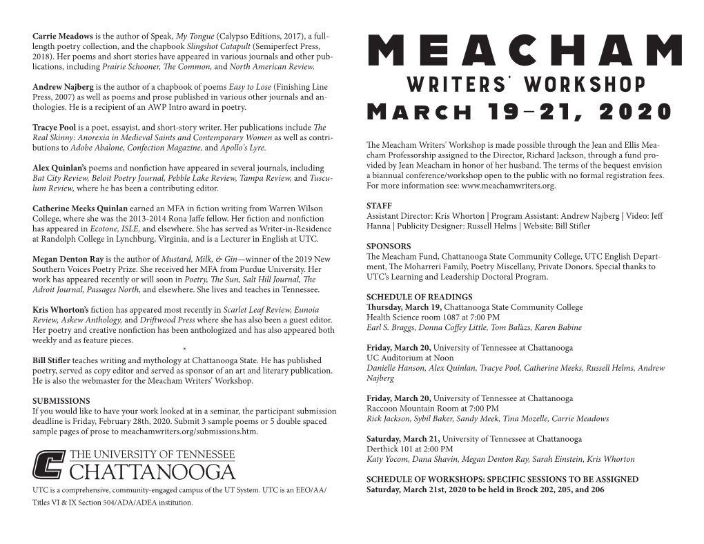 Meacham Brochure