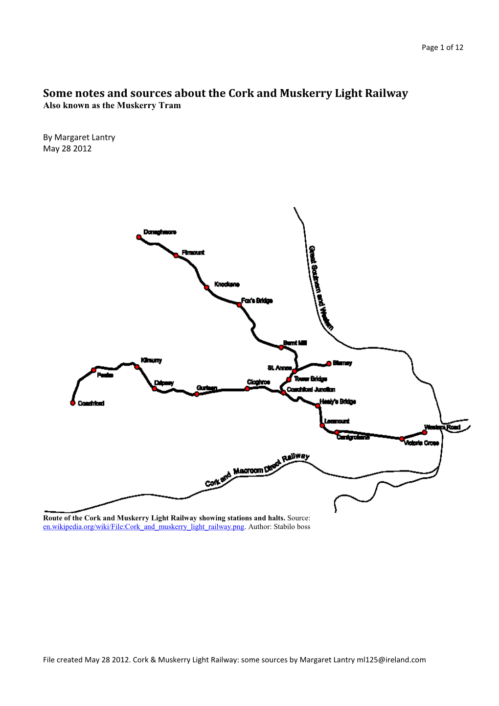 The Cork & Muskerry Light Railway